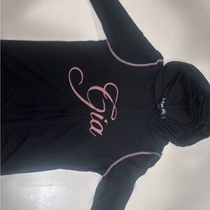 I.AM.GIA Black Zip-Up Hoodie